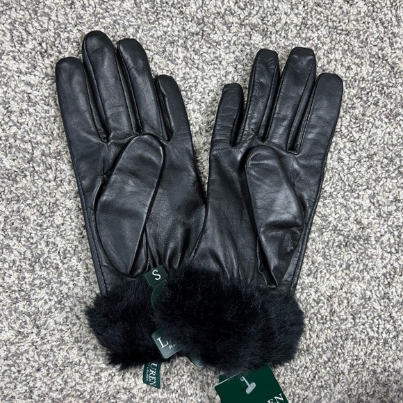 Lauren Ralph Lauren Sheep Leather Gloves Size S - Picture 3 of 6